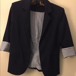 Nicole Miller Original Blazer navy blue jacket